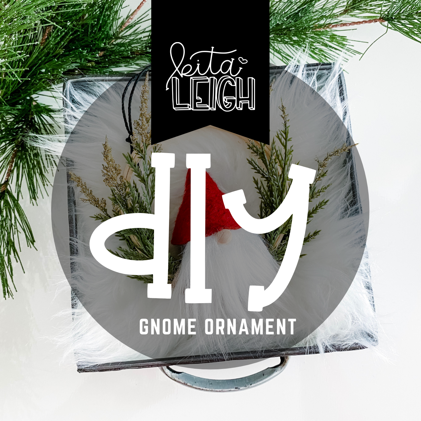 DIY Embroidery Hoop Gnome Ornaments