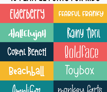 10 Playful Fonts for Kids