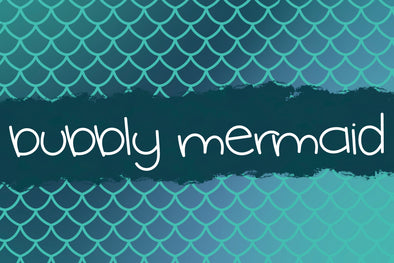 Bubbly Mermaid  a Hand Lettered Font