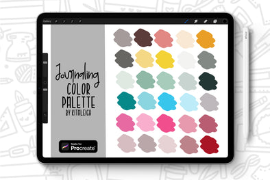 Journaling Procreate Color Palette Swatch
