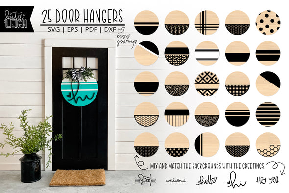 25 Round Door Hanger Everyday Design Bundle
