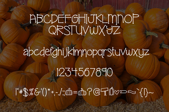 Pumpkin Patch a Fun Fall Font