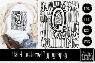 Quilting Typography SVG
