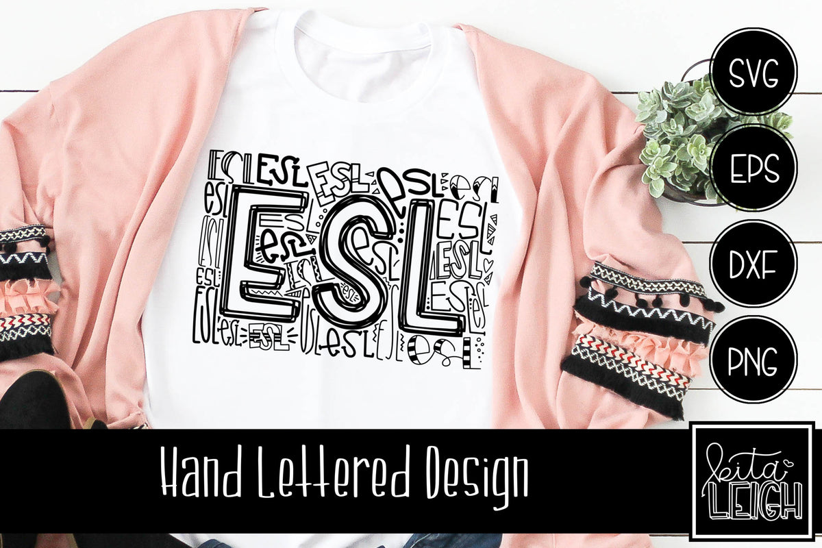 ESL Typography SVG – Kitaleigh LLC