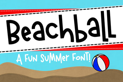 Beachball a fun Handwritten Summer Font