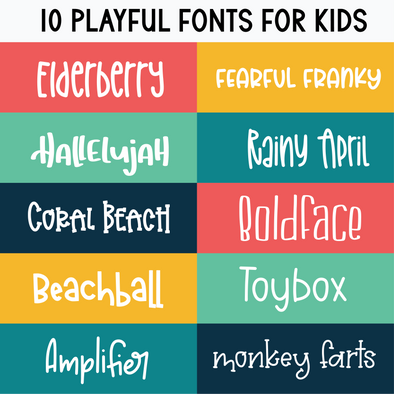 10 Playful Fonts for Kids