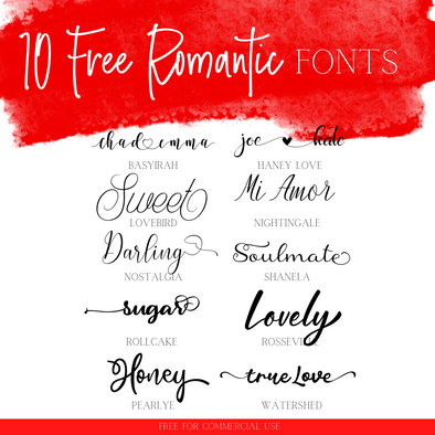 Free Romantic Fonts