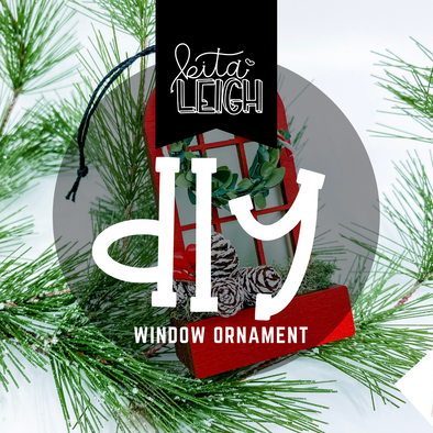 DIY Christmas Window Ornament