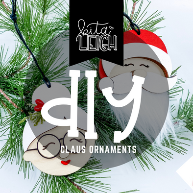 DIY Mr. and Mrs. Claus Ornaments