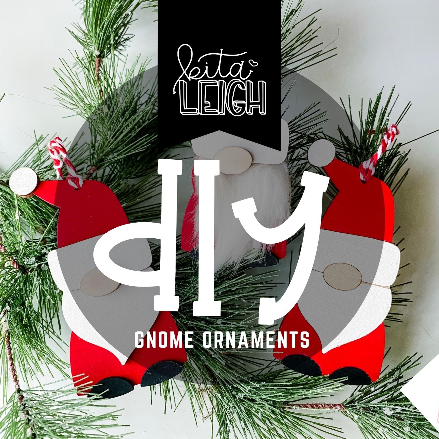 DIY Wooden Gnome Ornament
