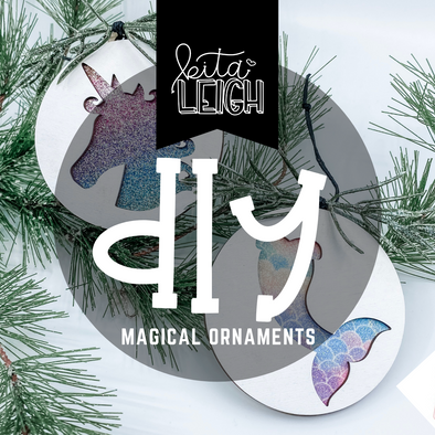 DIY Magical Cutout Wood and Leather Ornaments