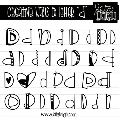 Creative Ways to Letter 'D'