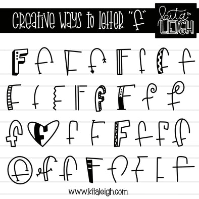 Creative Ways to Letter 'F'