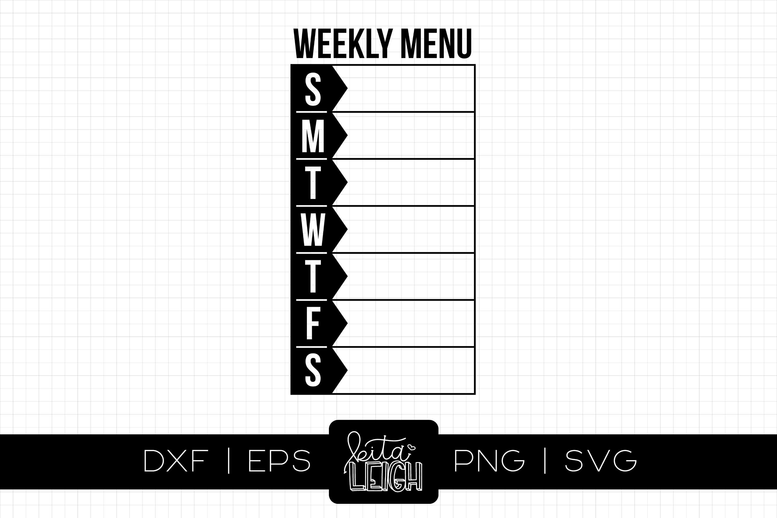 Weekly Menu Cut File Kitaleigh LLC weekly-menu-cut-file-kitaleigh-llc