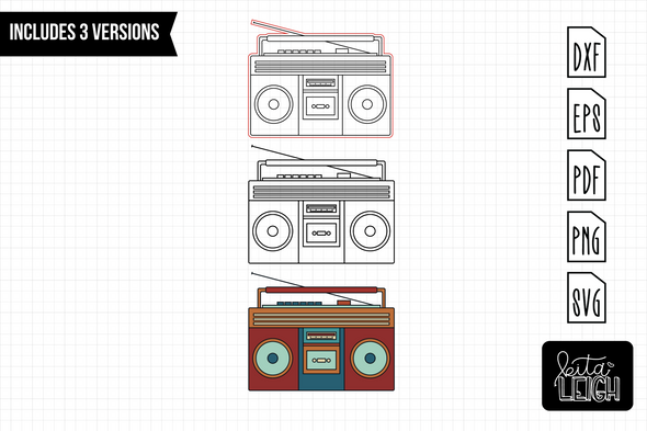 Tape Player | Cut File and Scoring Design