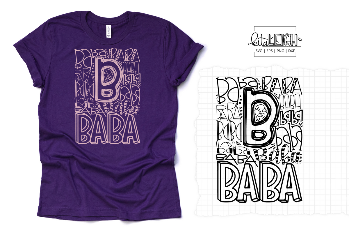 Baba Typography SVG – Kitaleigh LLC