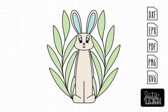 Easter Bunny Boy with Laurel | Cut File