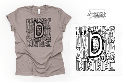 Dirt Bike Typography SVG