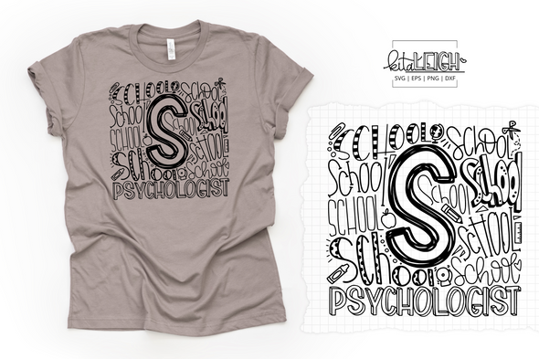 School Psychologist Typography