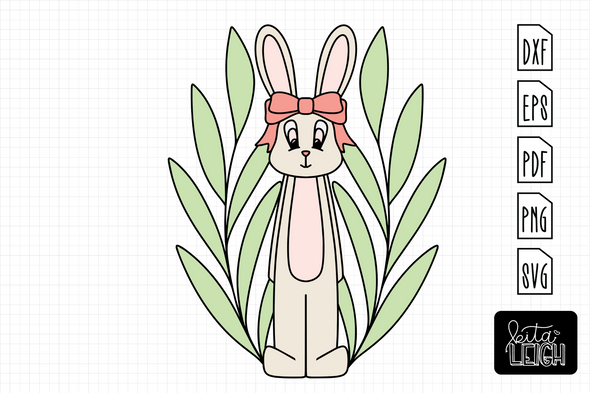 Easter Bunny Girl Laurel | Cut File