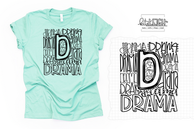 Drama Typography SVG