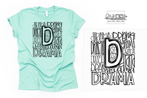 Drama Typography SVG