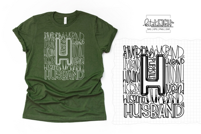 Husband Typography SVG