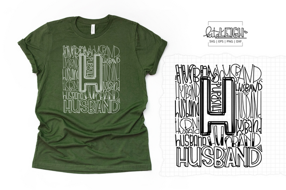 Husband Typography SVG