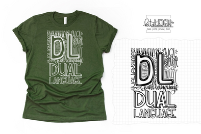 Dual Language Typography SVG