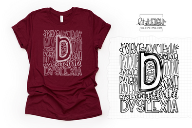 Dyslexia  Typography SVG