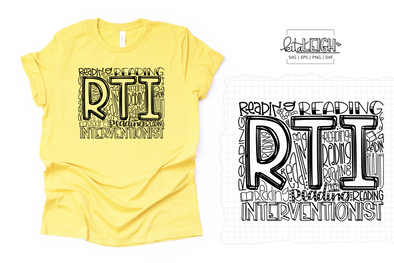 RTI Reading Interventionist Typography SVG