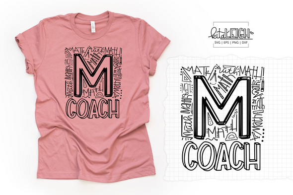 Math Coach Typography SVG