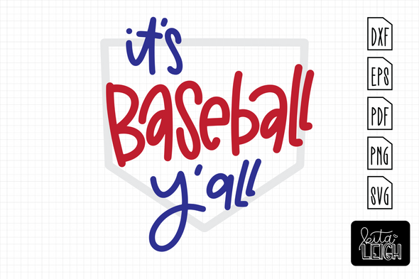 It's Baseball Y'all| Cut File