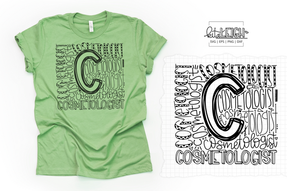 Cosmetologist Typography
