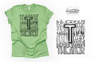 Theater Typography SVG