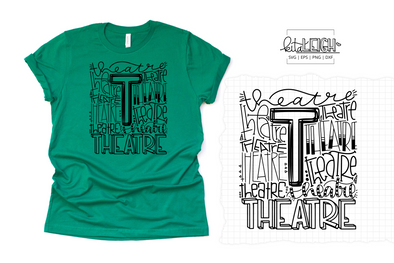 Theatre Typography SVG