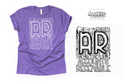 Accounts Receivable Typography SVG