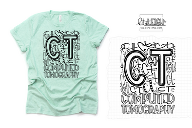 Computed Tomography CT Typography