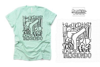 TKD Tae Kwon Do Typography