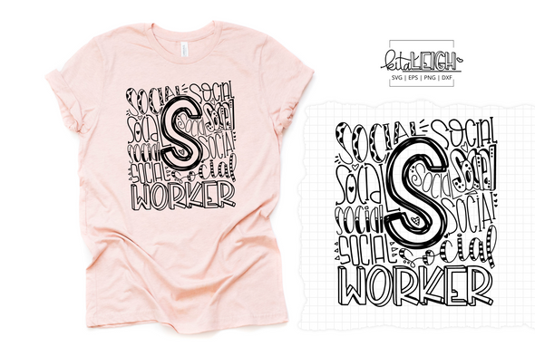 Social Worker Typography