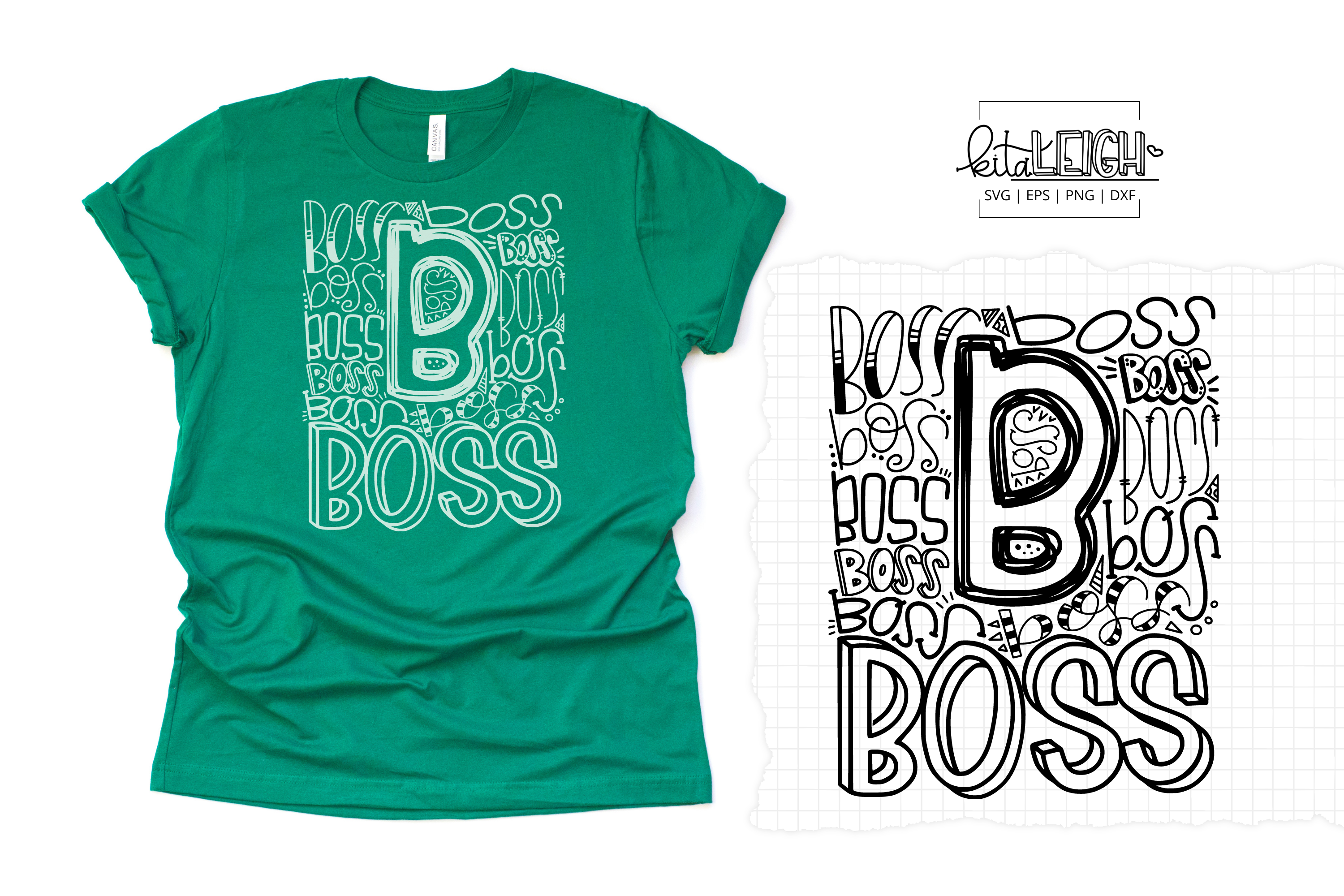 Word Boss Script Svg Boss Typography SVG – Kitaleigh LLC