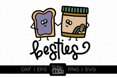 Besties Peanut Butter and Jelly | Cut File