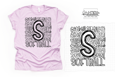 Softball Typography
