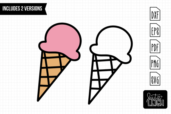 Ice Cream Cone | Cut File