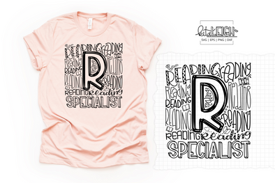 Reading Specialist Typography SVG