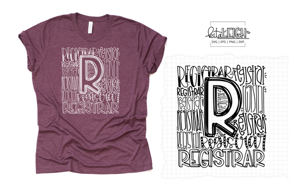 Registrar Typography SVG