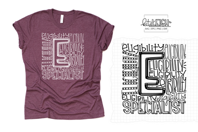 Eligibility Specialist Typography SVG