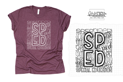 Special Education SPED Typography