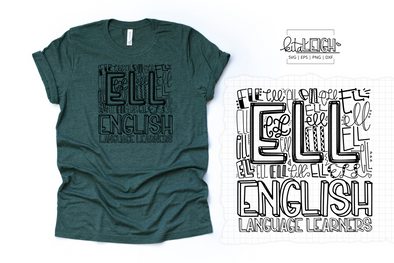 English Language Learners Typography