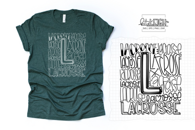 Lacrosse Typography SVG
